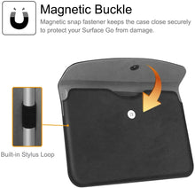 Load image into Gallery viewer, Surface Go 3/2/1 (2021/2020/ 2018) Vegan Leather Sleeve Case I Fintie