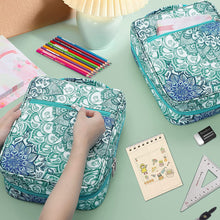 Load image into Gallery viewer, Multilayer Watercolor Pen Bag w/ Front Zipper Pocket