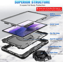 Load image into Gallery viewer, Heavy Duty Hybrid Cover for Galaxy Tab S7 FE (2021) / Galaxy Tab S7 Plus (2020)