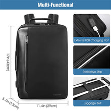 Load image into Gallery viewer, Convertible Messenger Bag Laptop Backpack with USB Port I Fintie