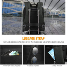 Load image into Gallery viewer, Water Repellent Ergonomic Work College Laptop Backpack I Fintie