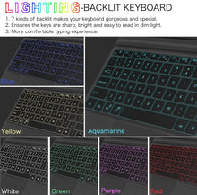 Load image into Gallery viewer, Wireless Bluetooth Keyboard for Microsoft Surface Pro - 7 Colors Backlit
