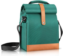 Load image into Gallery viewer, Rolltop Lunch Tote for Teens, Insulated Lunch Bag
