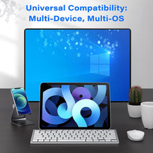 Load image into Gallery viewer, Gigapower Multi-Device Universal Bluetooth Keyboard with Foldable Stand