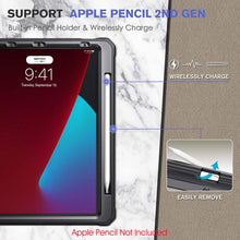 Load image into Gallery viewer, iPad Air 4 2020 Case with Built-in Apple Pencil Holder and Screen Protector