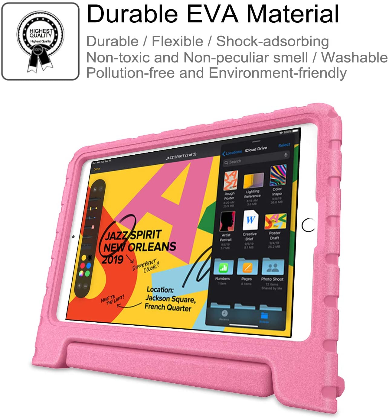 EVA iPad Case for iPad 9th/8th/7th Gen, iPad 10.2 inch | Fintie
