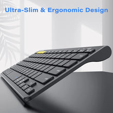 Load image into Gallery viewer, Gigapower Multi-Device Universal Bluetooth Keyboard with Foldable Stand
