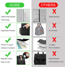 Load image into Gallery viewer, Rolltop Lunch Tote for Teens, Insulated Lunch Bag