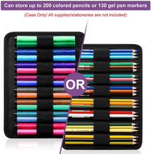 Load image into Gallery viewer, Multilayer Watercolor Pen Bag w/ Front Zipper Pocket