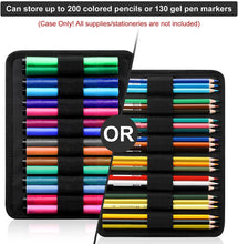 Load image into Gallery viewer, Multilayer Watercolor Pen Bag w/ Front Zipper Pocket