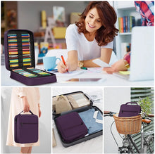 Load image into Gallery viewer, Multilayer Watercolor Pen Bag w/ Front Zipper Pocket