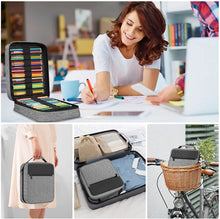 Load image into Gallery viewer, Multilayer Watercolor Pen Bag w/ Front Zipper Pocket