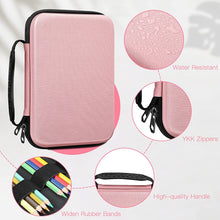 Load image into Gallery viewer, Large Capacity Semi-Hard EVA Pencil Bag - Rose Gold