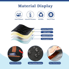 Load image into Gallery viewer, Insulated Lunch Bag, Leakproof Lunch Cooler with Front and Side Pockets - Black