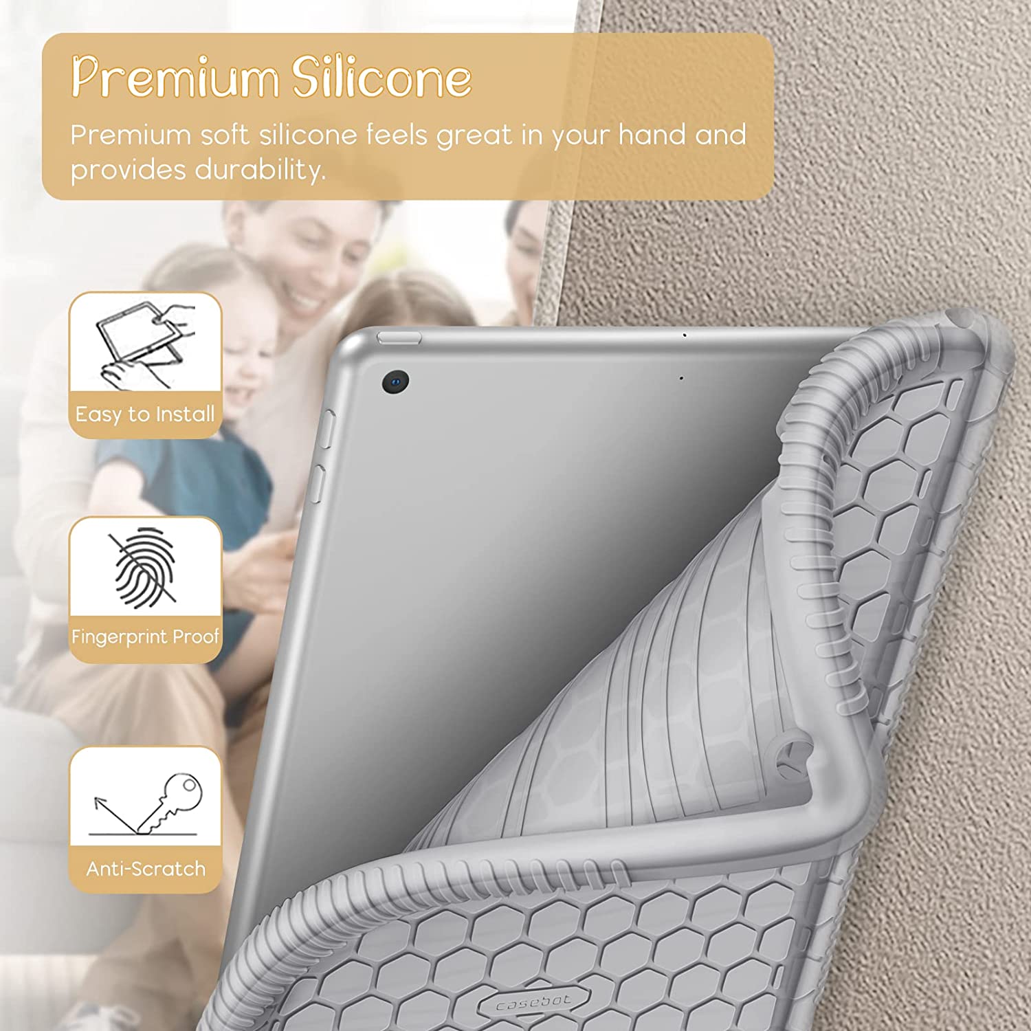iPad 9th/8th/7th Gen (2021/2020/ 2019) Silicone Case