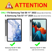 Load image into Gallery viewer, Galaxy Tab S8/S7 (2022/2020) 11&quot; Silicone Case
