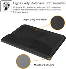 Load image into Gallery viewer, Surface Go 3/2/1 (2021/2020/ 2018) Vegan Leather Sleeve Case I Fintie
