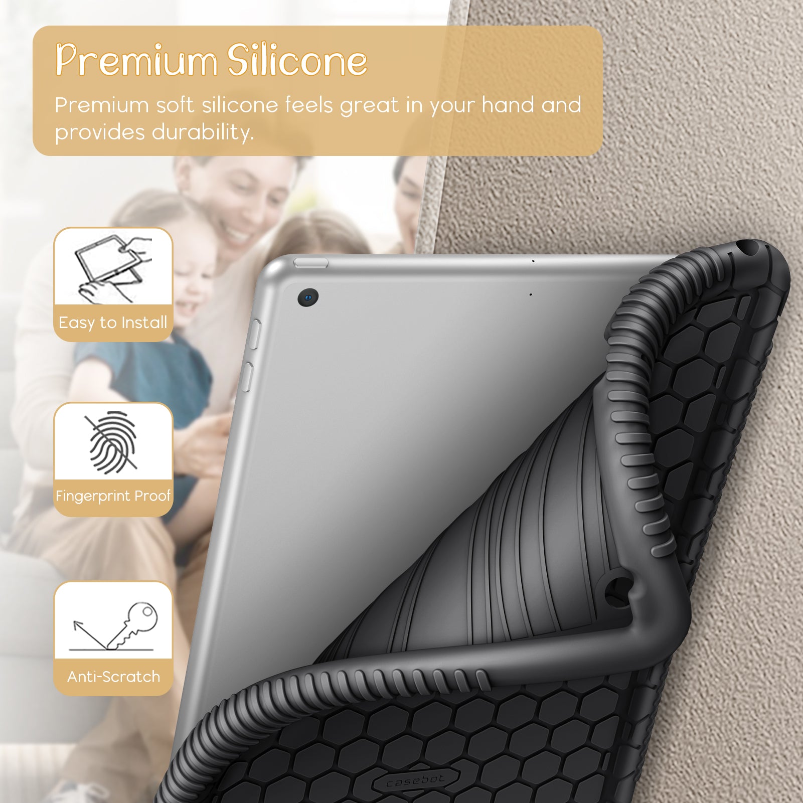 iPad 9th/8th/7th Gen (2021/2020/ 2019) Silicone Case