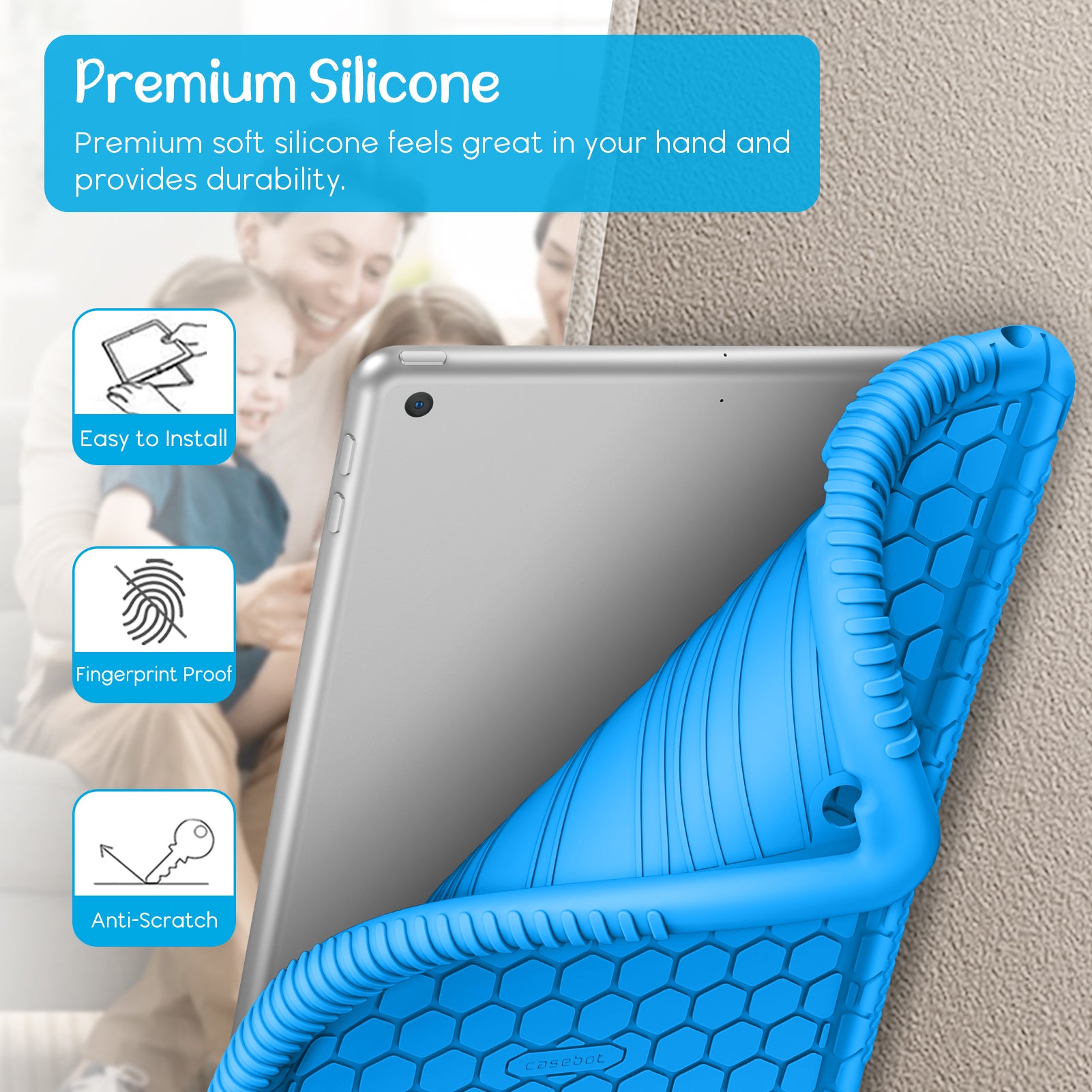 iPad 9th/8th/7th Gen (2021/2020/ 2019) Silicone Case