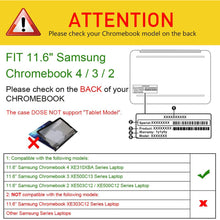 Load image into Gallery viewer, Portfolio Protective Case for 11.6” Samsung Chromebook 4/3/2 I Fintie
