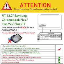 Load image into Gallery viewer, Premium PU Leather Case for 12.2” Samsung Chromebook Plus I Fintie
