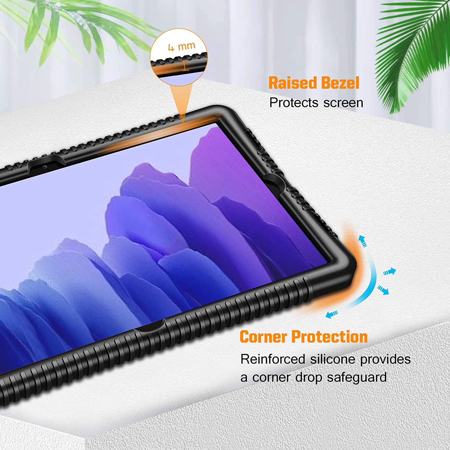 Raised Bezel and Corner Protection