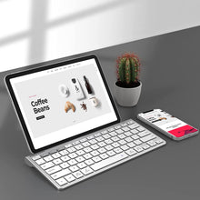 Load image into Gallery viewer, Gigapower Multi-Device Universal Bluetooth Keyboard with Foldable Stand
