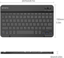 Load image into Gallery viewer, Ultrathin Wireless Bluetooth Keyboard for iPad - Black
