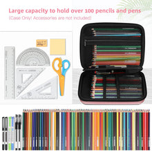 Load image into Gallery viewer, Large Capacity Semi-Hard EVA Pencil Bag - Rose Gold
